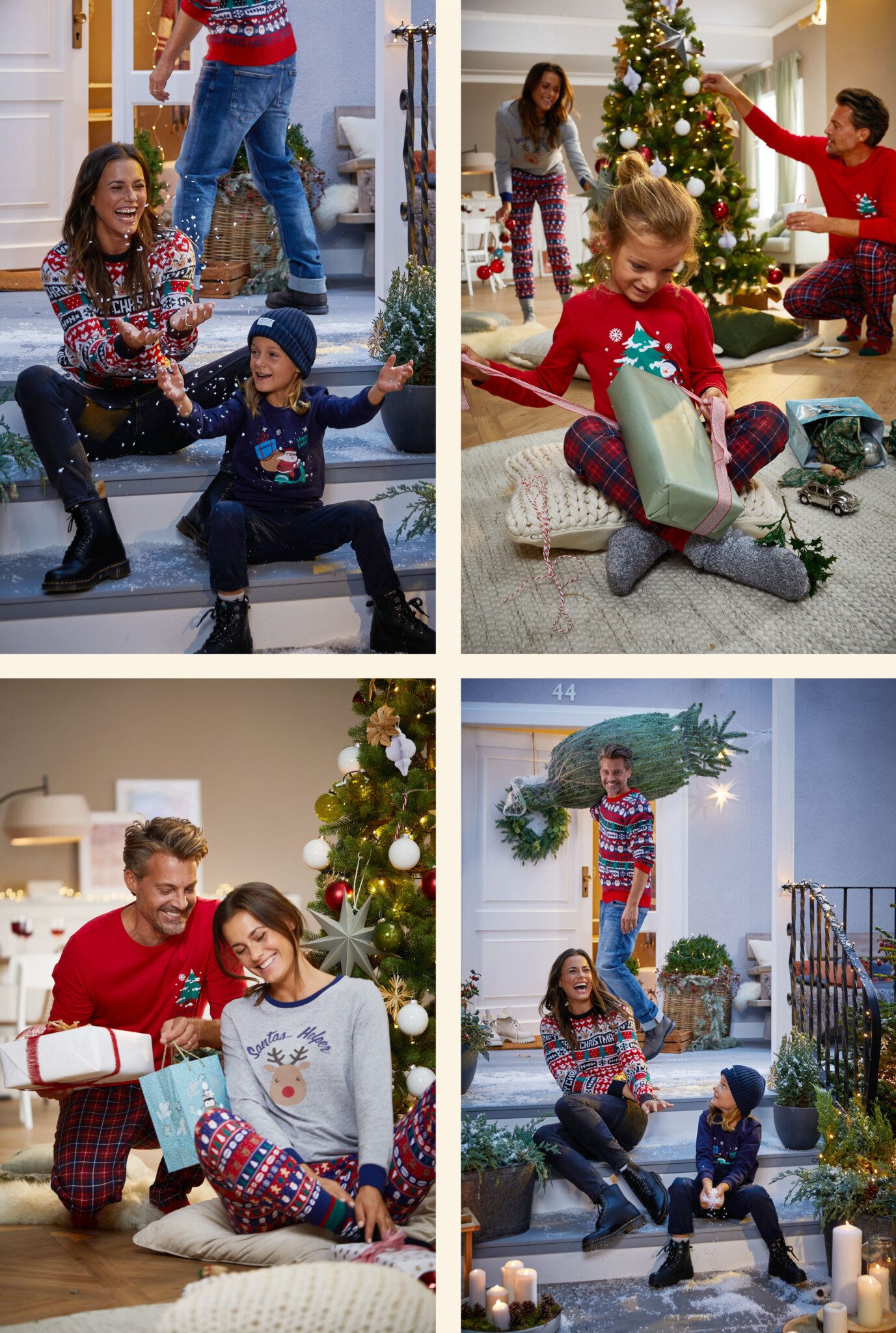 christmas model family 