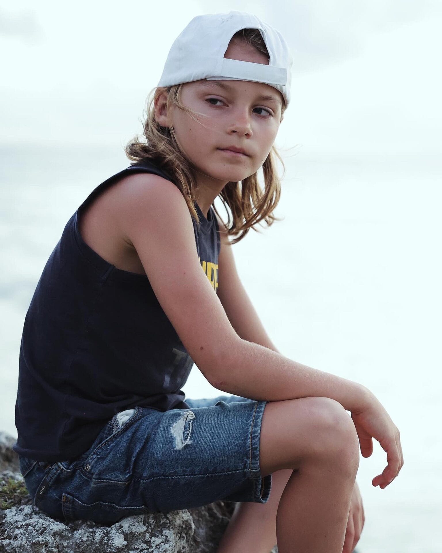 cool boy surfer cap zara model kid