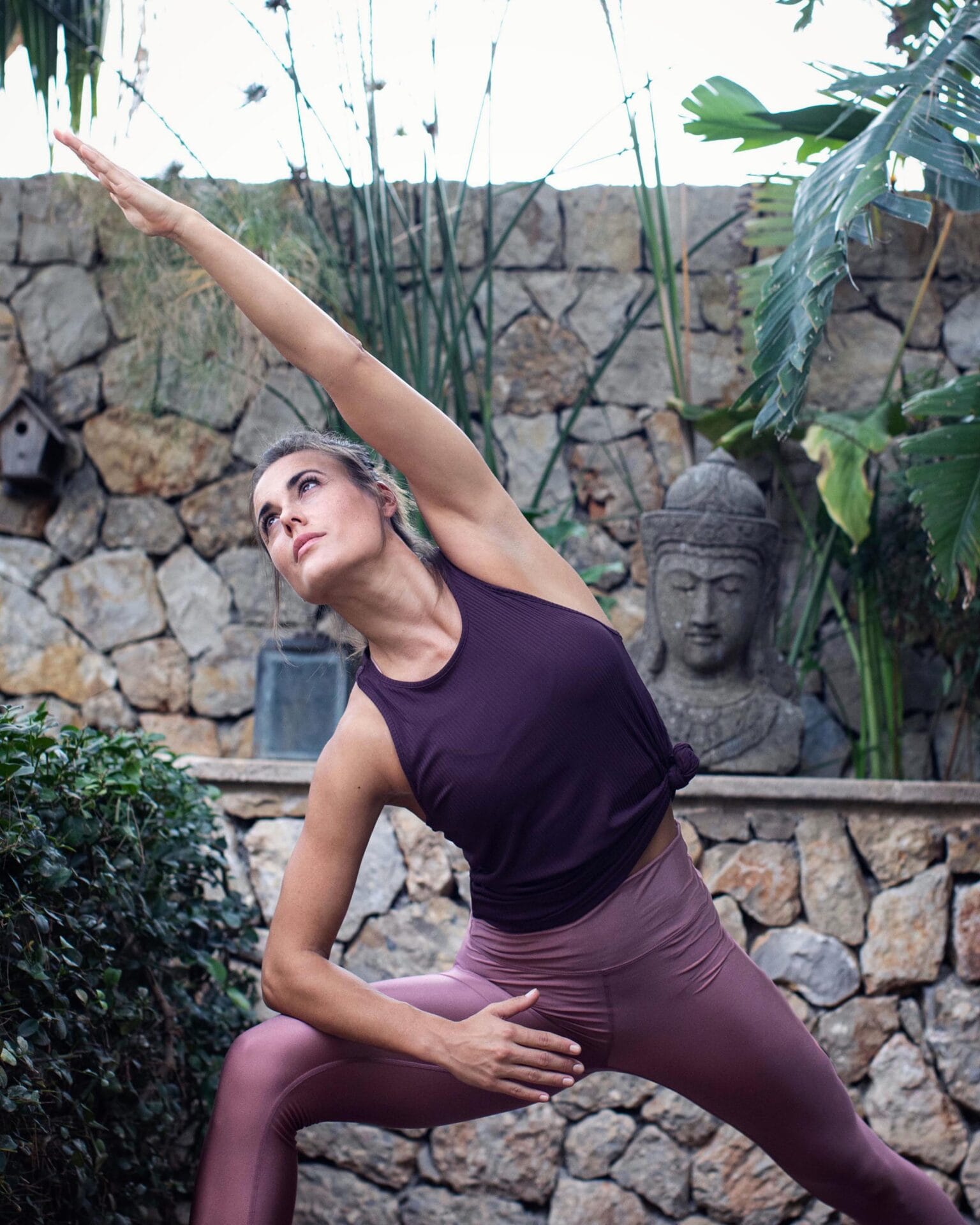 yoga asana pose sporty model